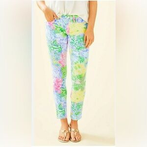 Lilly Pulitzer South Ocean Skinny Cheek to Cheek Jeans sz 6